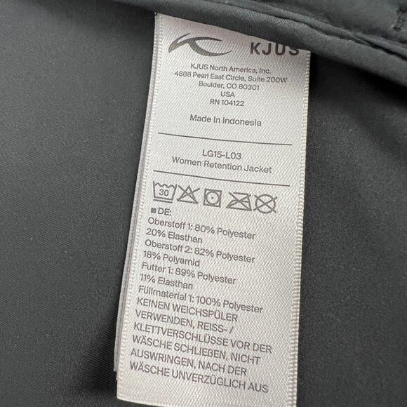 Kjus Womens Retention Jacket Black Full Zip Sz 42 XL Quilted Stretch Quail Lodge - Picture 6 of 10